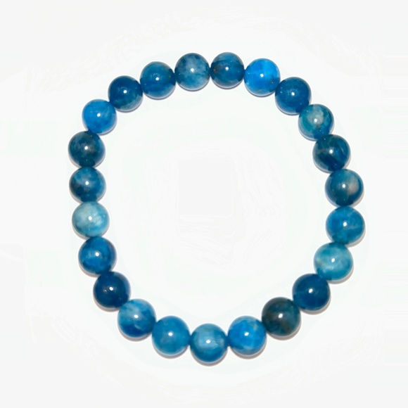 Blue Apatite crystal bracelet - Picture 1 of 1